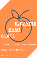 GLUTE GAME ELEVATED - Hrvatska Verzija + White Cheetah Glute Band